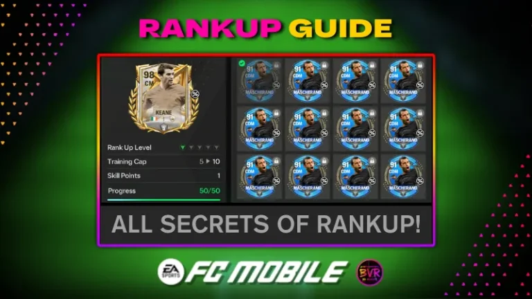 Rank Up System in FC Mobile | FC Mobile image guides cards rankup | FC Mobile