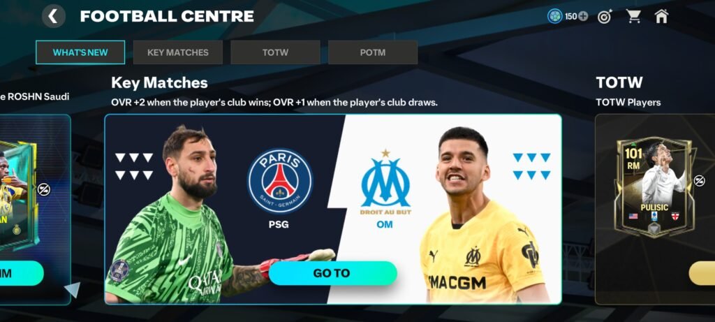 Football Center what's new