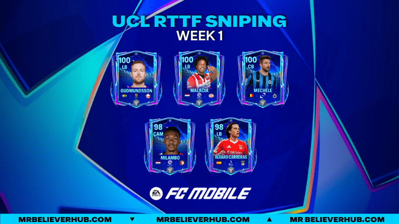 UCL RTTF Sniping Investment 1 | FC Mobile