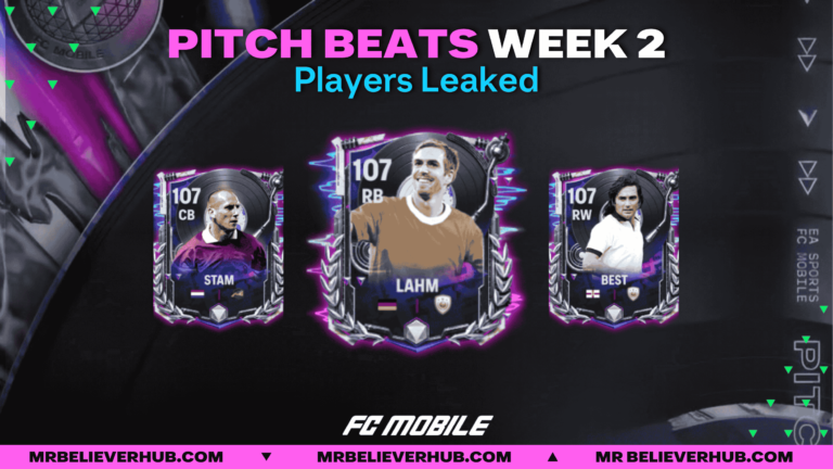 Pitch Beats Week 2 Players Leaked | FC Mobile