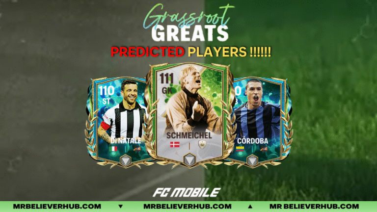 The Legends Are Coming: Grassroots Greats Predictions! ✨ | FC Mobile Bannerrr | FC Mobile