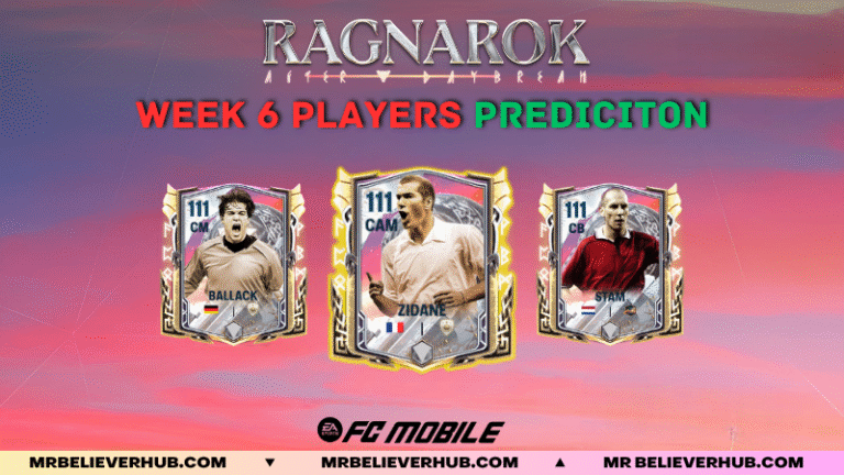 Ragnarok Week 6 ICONs & Heroes Predictions for FC Mobile 🔥 | FC Mobile DYNAMID PRACTICE TEMPLATE 21 | FC Mobile