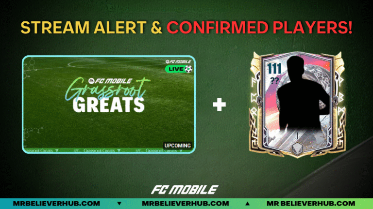 FC MOBILE GRASSROOTS GREATS STREAM + NEW PLAYERS LEAKED! 🍀🔥 | FC Mobile DYNAMID PRACTICE TEMPLATE 23 | FC Mobile