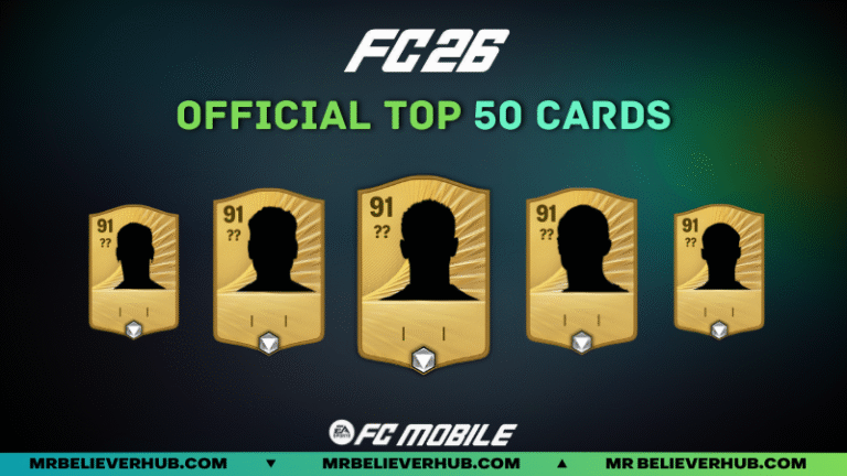 🔥 TOP 50 OFFICIAL CARDS COMING IN FC 26 | FC Mobile DYNAMID PRACTICE TEMPLATE 20250831 234651 0000 | FC Mobile