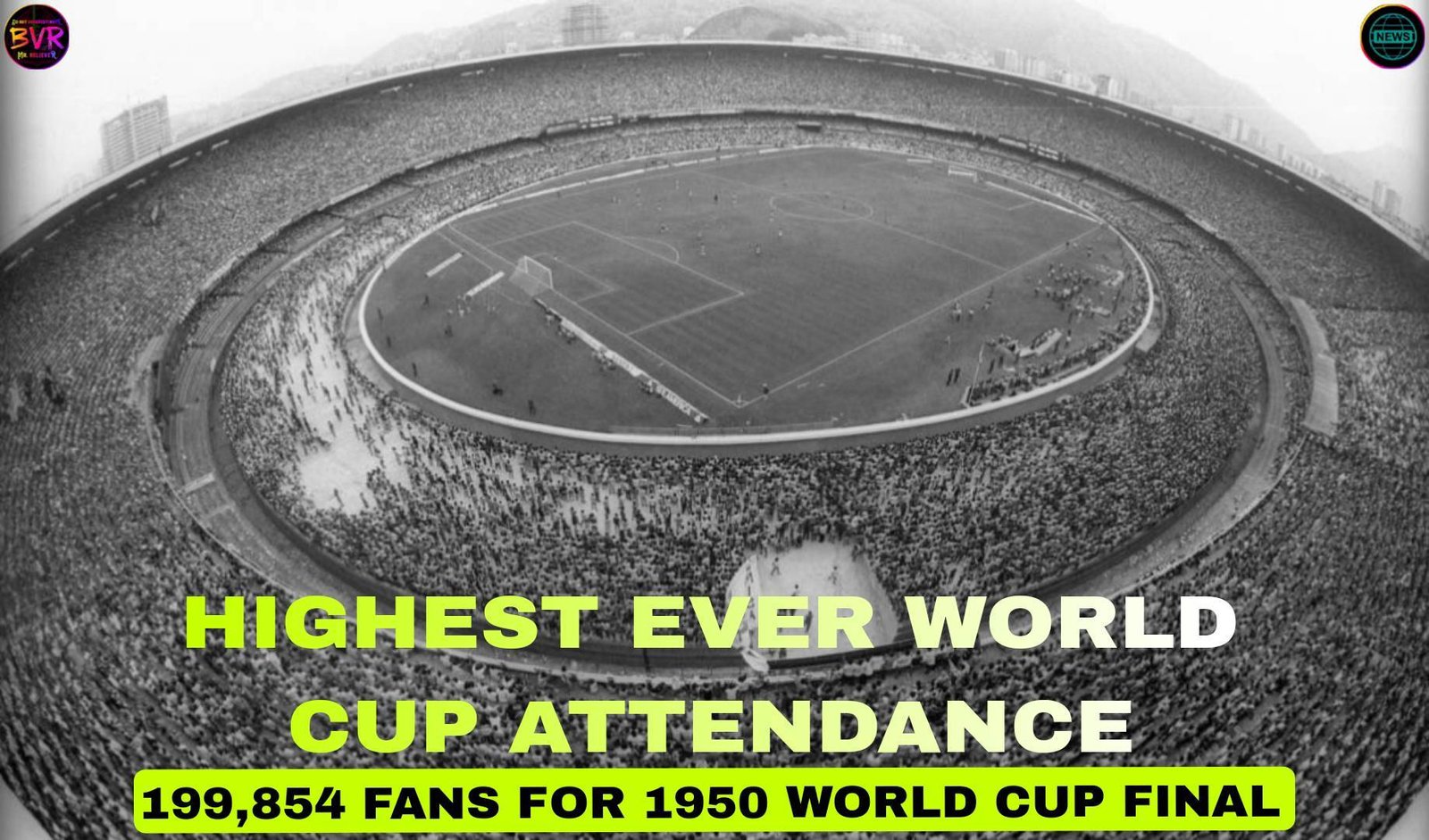 world cup uruguay stadium attendance highest ever attendance