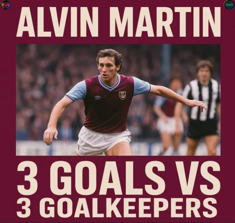 alvin martin hattrick three goalkeepers