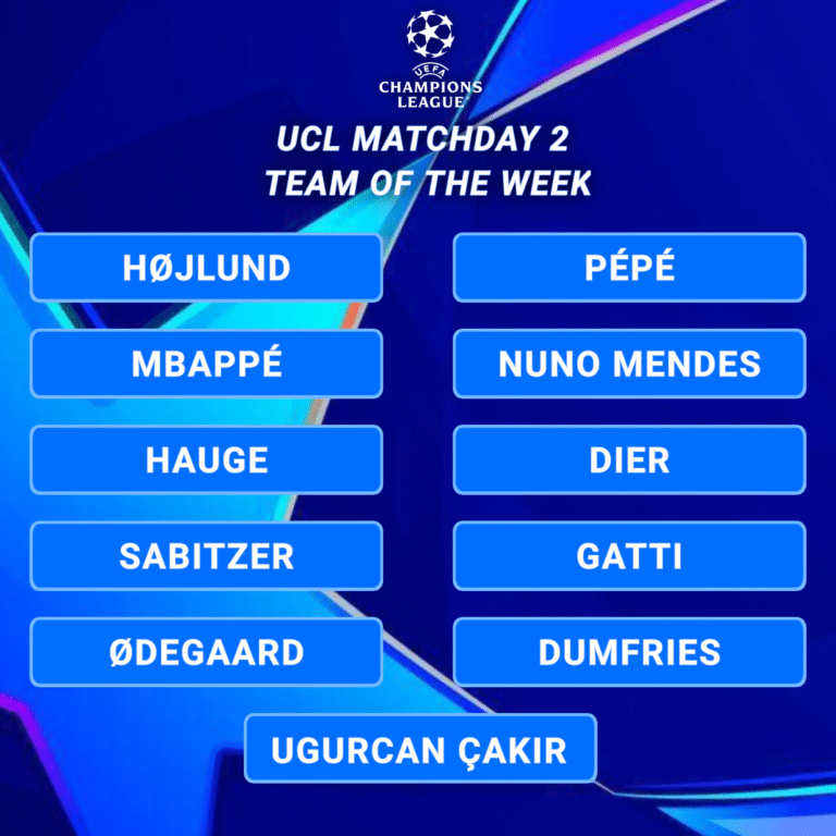 ucl team of the week matchday 2 mbappe