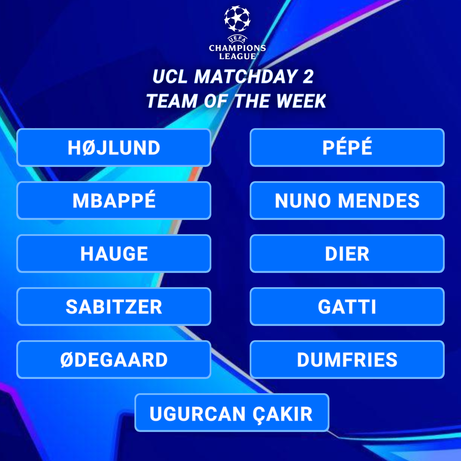 🚨 UCL MATCHDAY 2 TEAM OF THE WEEK REVEALED! 💥 | FC Mobile ucl team of the week matchday 2 mbappe