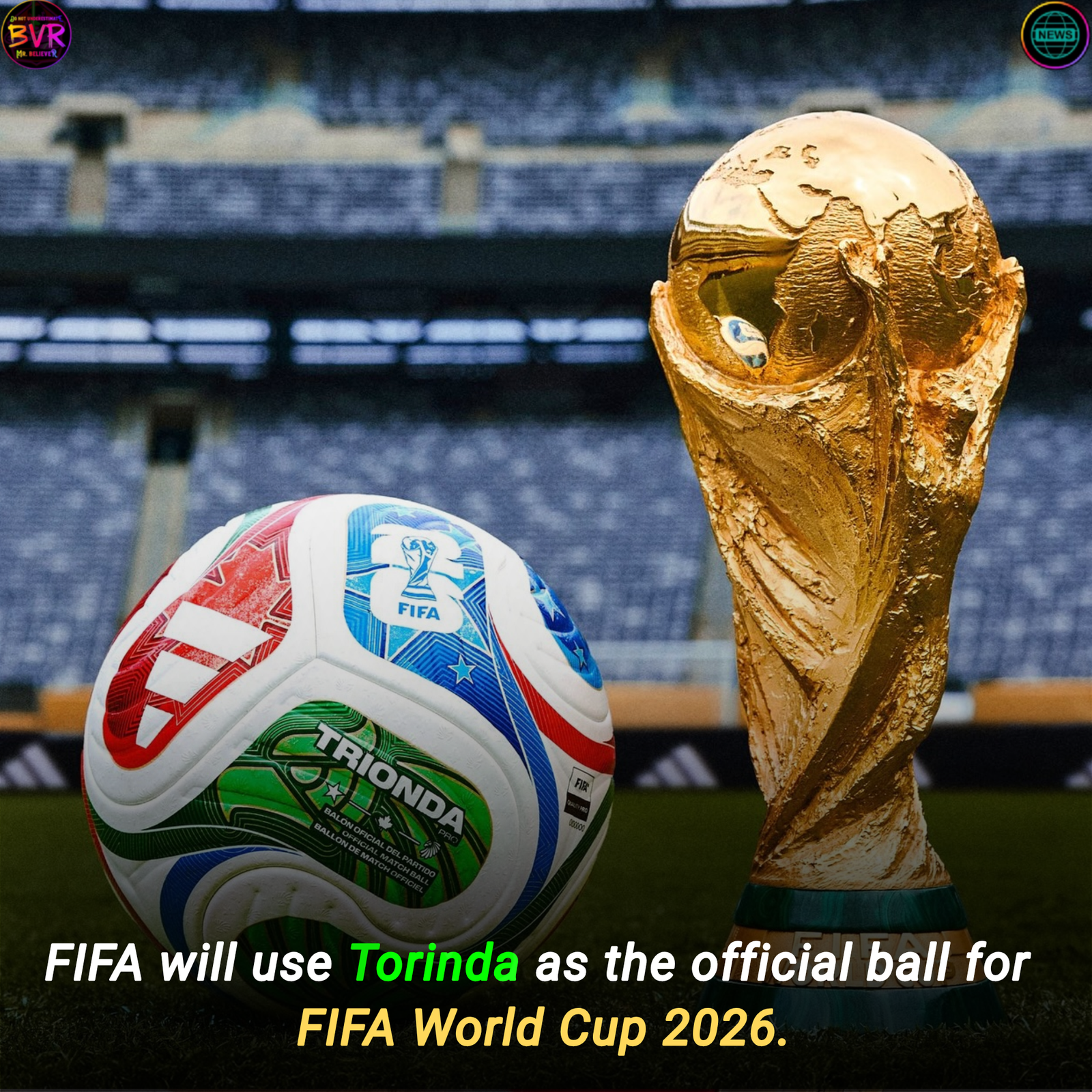 world cup new match ball trionda