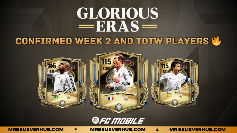 Glorious Eras Week 2 & TOTW Players Revealed In FC Mobile 26 | FC Mobile Glorious Eras