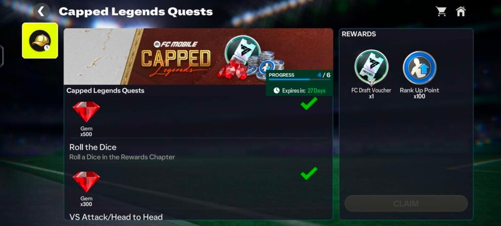 GEMS GUIDE IN CAPPED LEGENDS EVENT โ FC MOBILE 26 | FC Mobile Screenshot 20260227 161308 com.ea .gp .fifamobile | FC Mobile