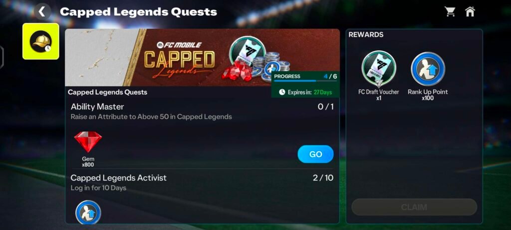 GEMS GUIDE IN CAPPED LEGENDS EVENT โ FC MOBILE 26 | FC Mobile Screenshot 20260227 161313 com.ea .gp .fifamobile | FC Mobile
