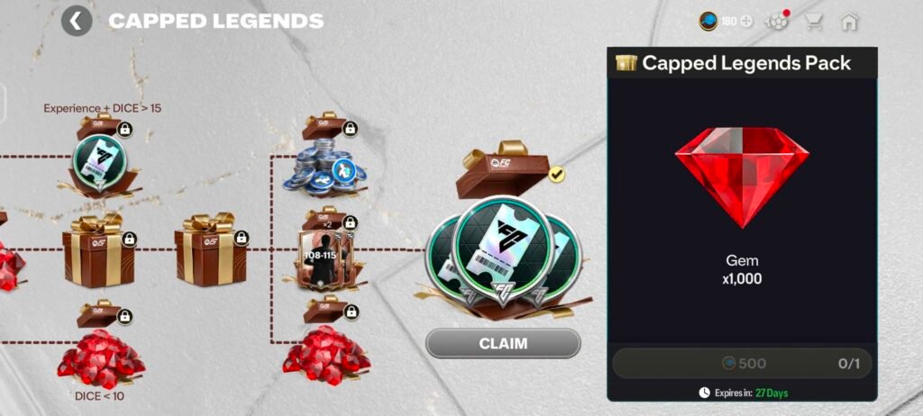 GEMS GUIDE IN CAPPED LEGENDS EVENT โ FC MOBILE 26 | FC Mobile Screenshot 20260227 161501 com.ea .gp .fifamobile | FC Mobile