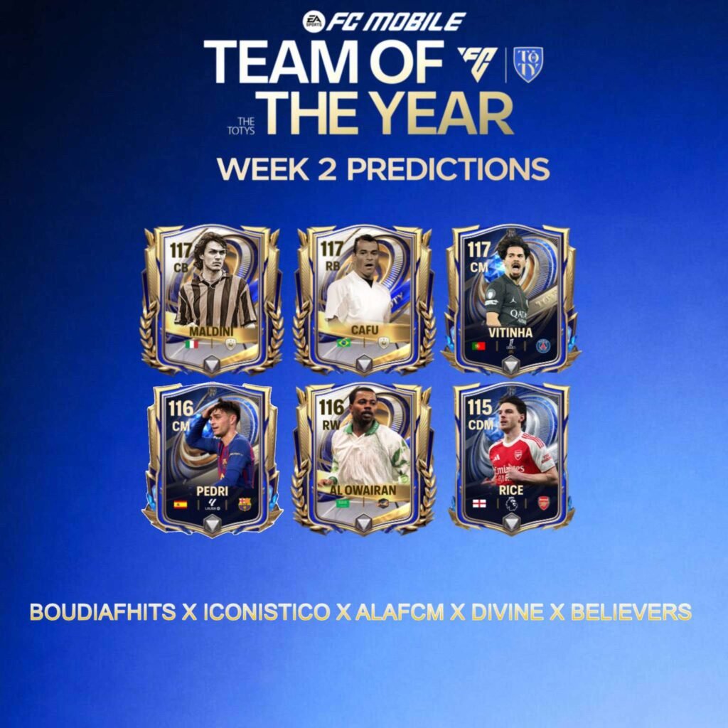 TOTY Midfielders & Icons Week 2 Predictions – FC Mobile 26 | FC Mobile WEEK 2