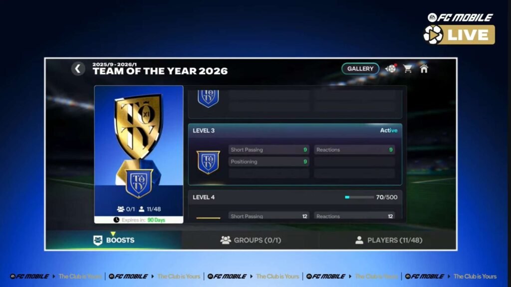 TEAM OF THE YEAR (TOTY) 2026 Live Stream Summary – Fc mobile 26 | FC Mobile IMG 20260114 015509 | FC Mobile