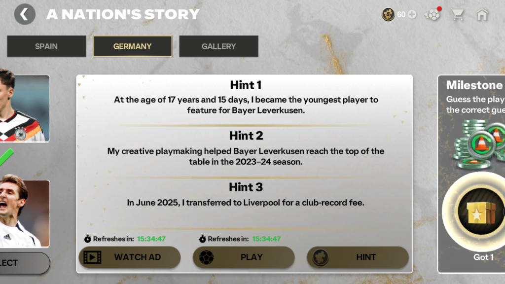 Germany Nation Story Guide FC Mobile 2026 โ Daily Answers, Rewards & Shards Guide ๐ฉ๐ช๐ฅ - FC MOBILE 26 | FC Mobile MuMu 20260508 145515 093 | FC Mobile