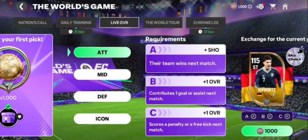 EA FC Mobile World's Game Stream Summary: All Rewards, Live OVR Players, Chronicles & More | FC Mobile IMG 4572 | FC Mobile
