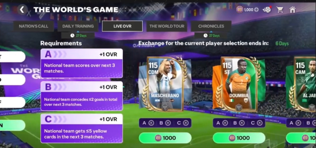EA FC Mobile World's Game Stream Summary: All Rewards, Live OVR Players, Chronicles & More | FC Mobile IMG 4579 | FC Mobile