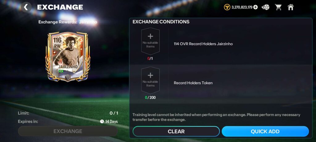 FC Mobile Record Holders Event Guide