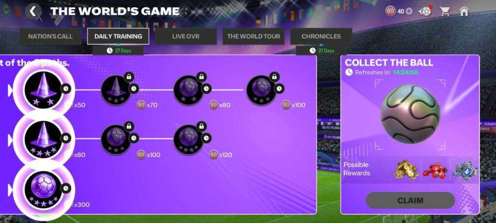 LATEST GEMS GUIDE IN The World Game EVENT - FC MOBILE 26 | FC Mobile gems guide