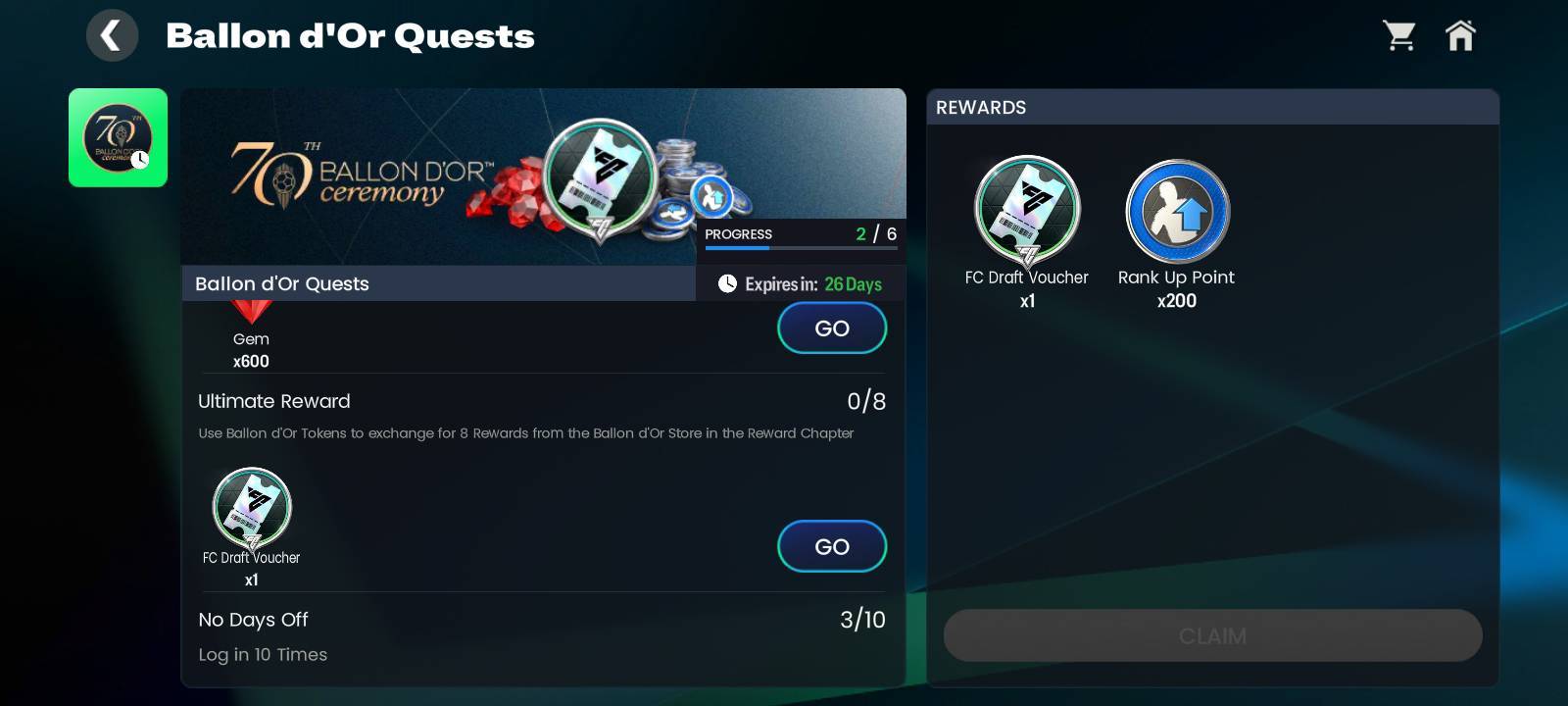 Ballon d Or Event Quests Draft Vouchers