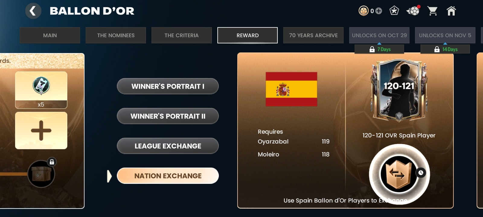 Ballon d Or Nations Exchange Spain