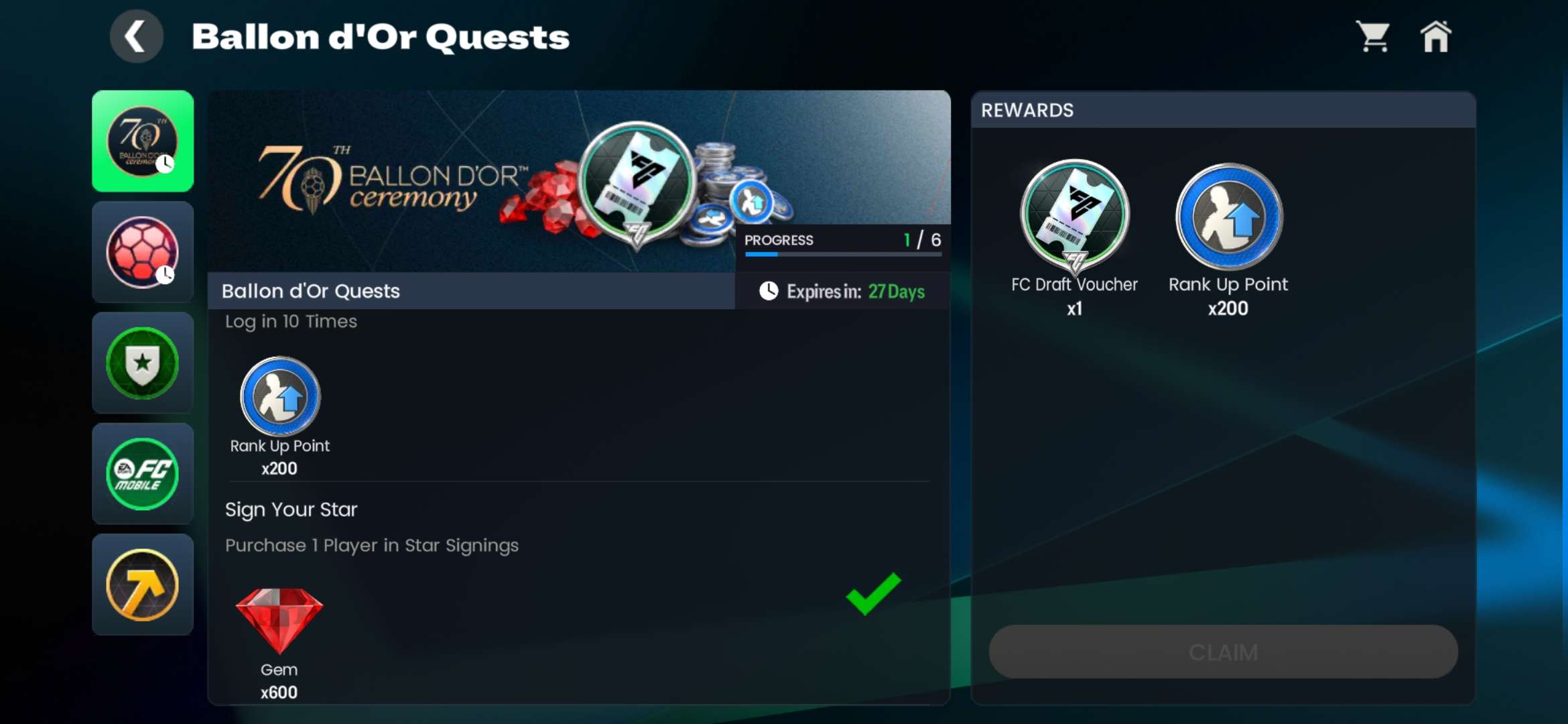 Ballon d Or Event Quests Get Started