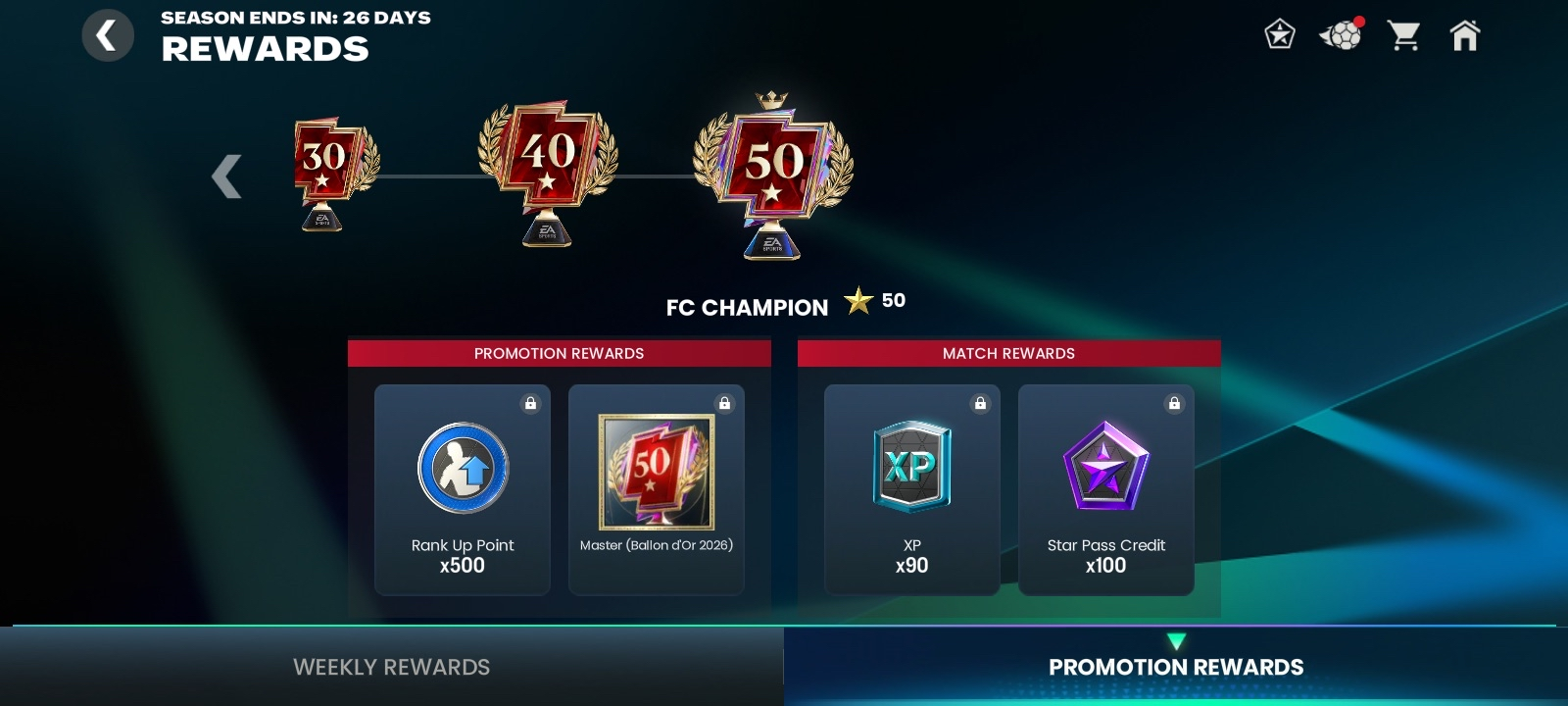 Division Rivals Head to Head Tier Rewards